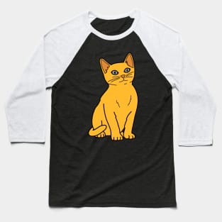 Orange Tabby Cat Baseball T-Shirt